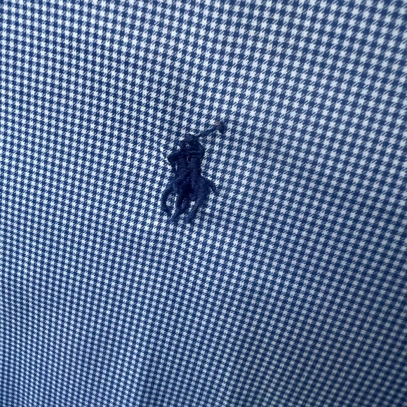 Ralph Lauren Men's Casual Blue Button Down Shirt - Picture 3 of 6